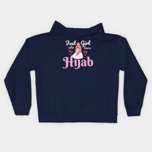 just a girl who loves hijab Kids Hoodie